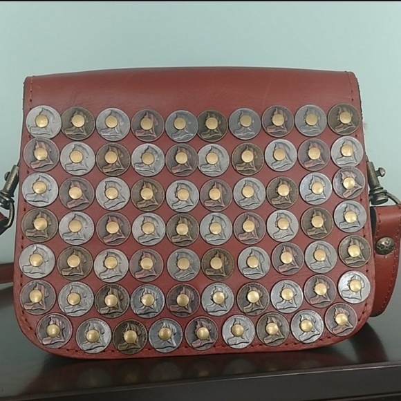 Patricia Nash Handbags - Patricia Nash Leather Crossbody Stud Coin Bag NWT
